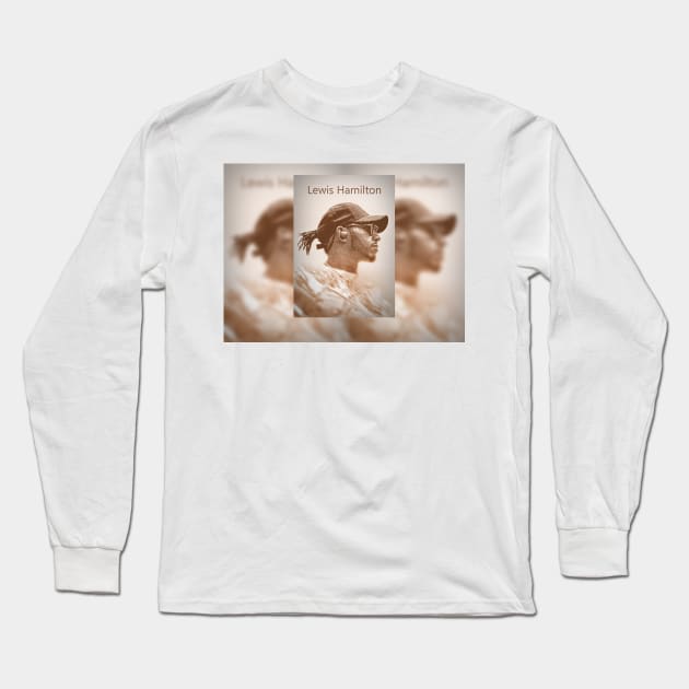 Lewis Hamilton Weltmeister Long Sleeve T-Shirt by coolArtGermany